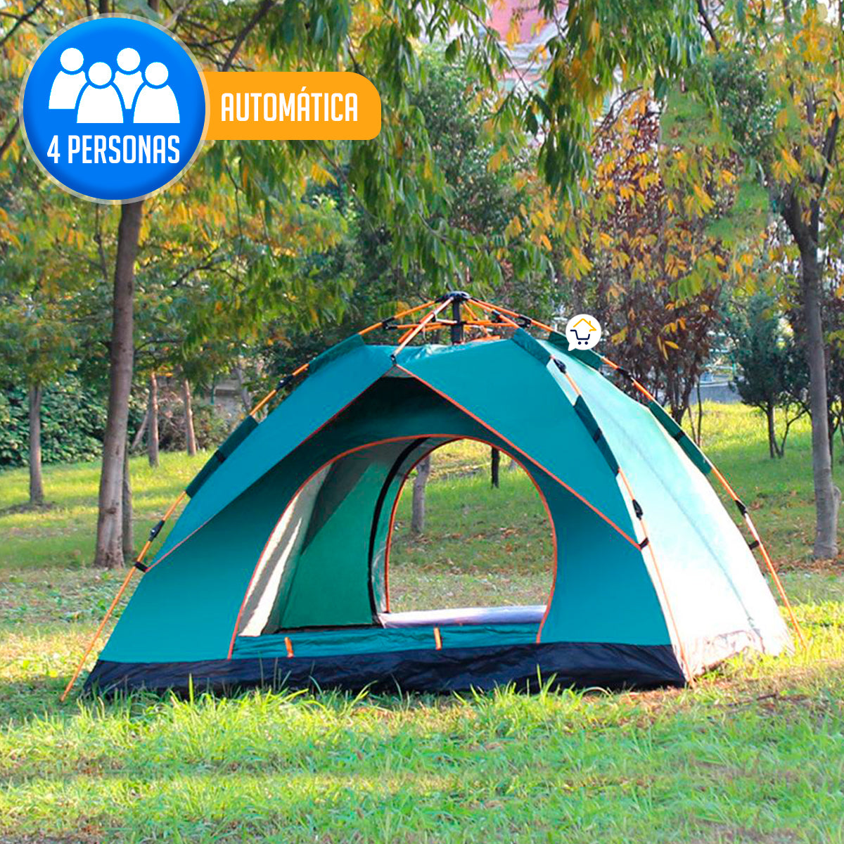 Carpa Camping 4Persona Automatica Hd8105