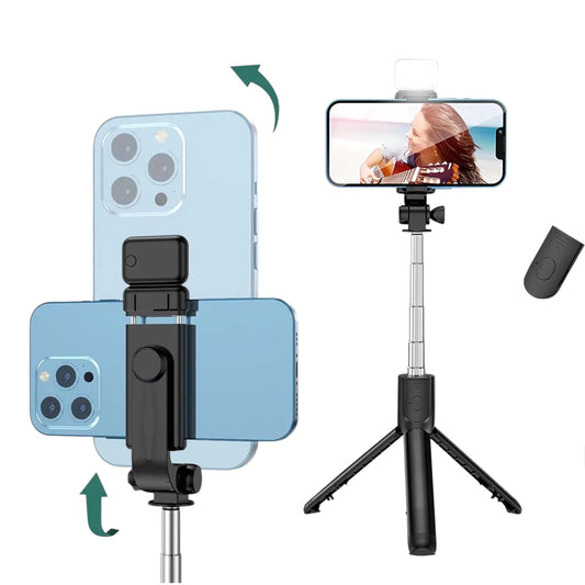 Trípode Selfie Stick 6 en 1 con Luz y Co