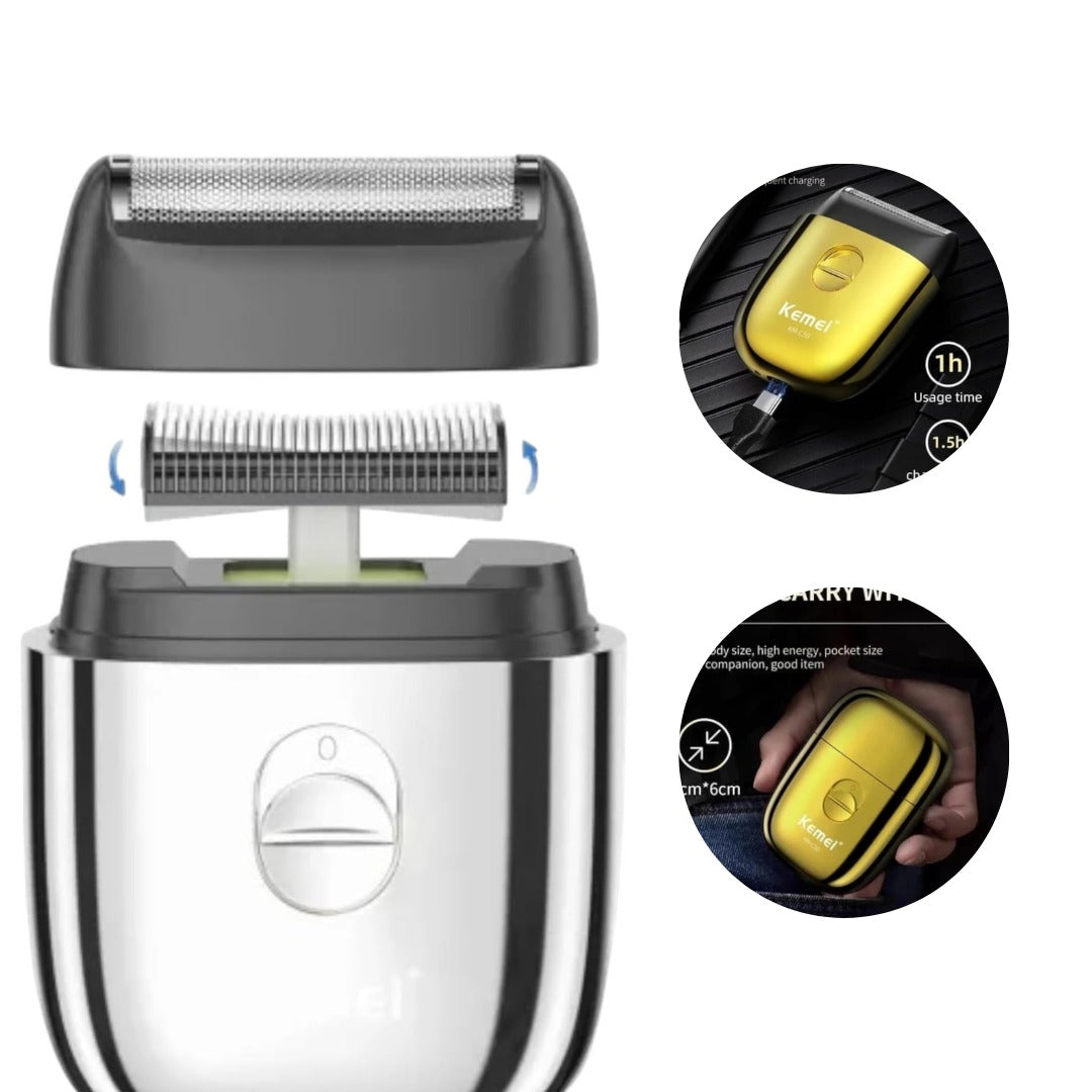 Afeitadora Mini Kemei KM C-50 Dorado